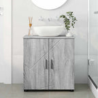 vidaXL Badezimmerschrank mit Speicher Graues Sonoma 61 x 35 x 64 cm