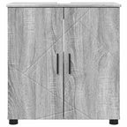 vidaXL Badezimmerschrank mit Speicher Graues Sonoma 61 x 35 x 64 cm