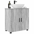 vidaXL Badezimmerschrank mit Speicher Graues Sonoma 61 x 35 x 64 cm