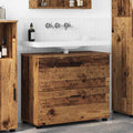 vidaXL Badezimmerschrank mit Schubladen Altholz 76,5 x 35 x 64 cm