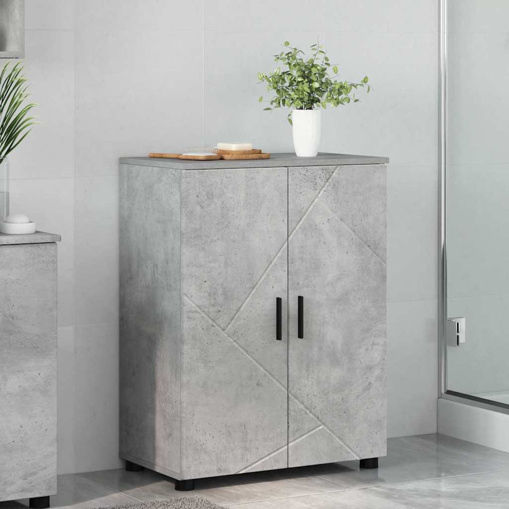 vidaXL Badezimmerschrank Beton Grau 60 x 35 x 80 cm