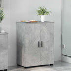 vidaXL Badezimmerschrank Beton Grau 60 x 35 x 80 cm