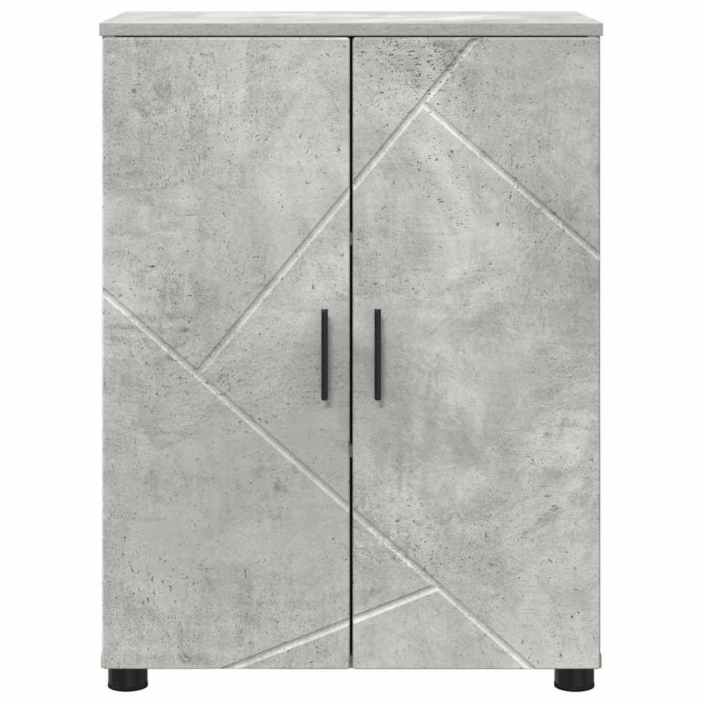 vidaXL Badezimmerschrank Beton Grau 60 x 35 x 80 cm