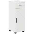 vidaXL Badezimmerschrank mit Schubladen Hochglanz Weiß 30 x 35 x 80 cm