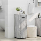 vidaXL Badezimmerschrank mit Schubladen Graues Sonoma 30 x 35 x 80 cm