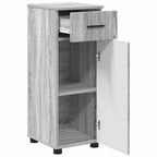 vidaXL Badezimmerschrank mit Schubladen Graues Sonoma 30 x 35 x 80 cm