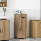 vidaXL Badezimmerschrank mit Schubladen Artisan-Eiche 30 x 35 x 80 cm