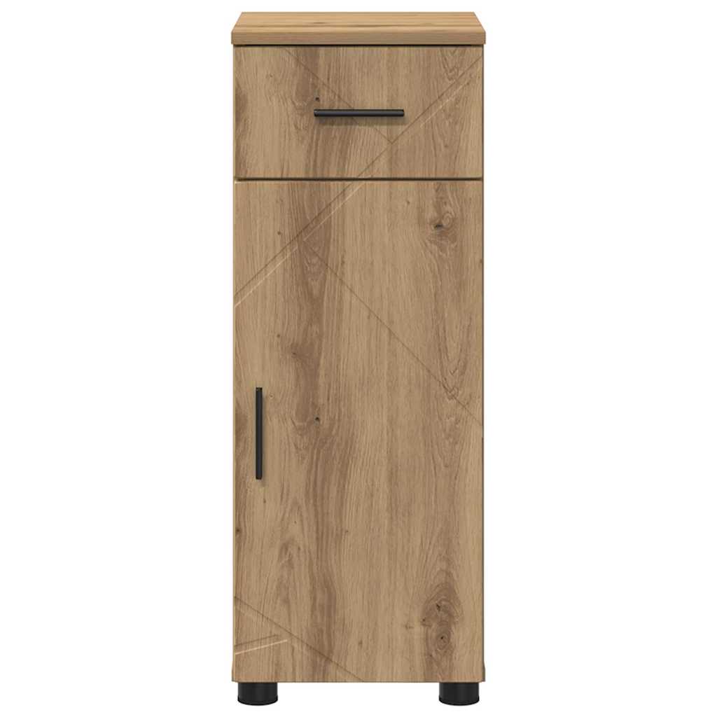 vidaXL Badezimmerschrank mit Schubladen Artisan-Eiche 30 x 35 x 80 cm