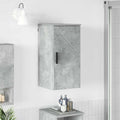 vidaXL Badezimmerschrank Wandmontiert Beton Grau 30 x 31,5 x 61 cm