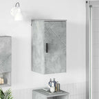 vidaXL Badezimmerschrank Wandmontiert Beton Grau 30 x 31,5 x 61 cm
