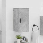 vidaXL Badezimmerschrank Wandmontiert Beton Grau 30 x 31,5 x 61 cm
