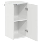 vidaXL Badezimmerschrank Wandmontiert Hochglanz Weiß 30 x 31,5 x 61 cm