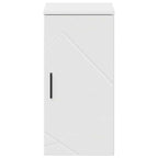 vidaXL Badezimmerschrank Wandmontiert Hochglanz Weiß 30 x 31,5 x 61 cm