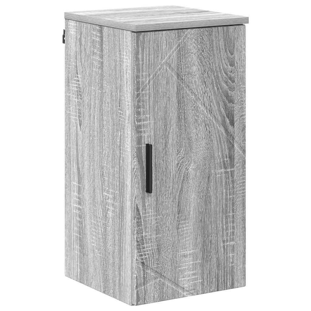 vidaXL Badezimmerschrank Wandmontiert Graues Sonoma 30 x 31,5 x 61 cm