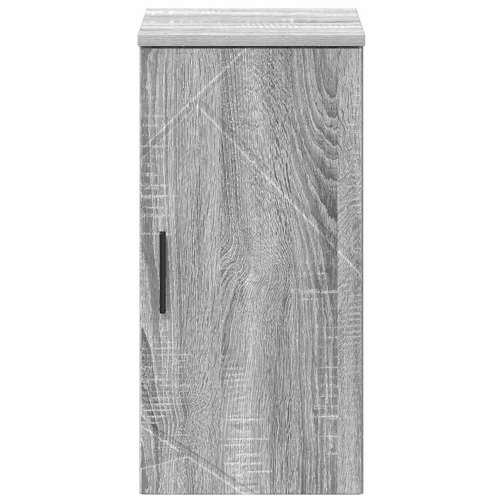 vidaXL Badezimmerschrank Wandmontiert Graues Sonoma 30 x 31,5 x 61 cm