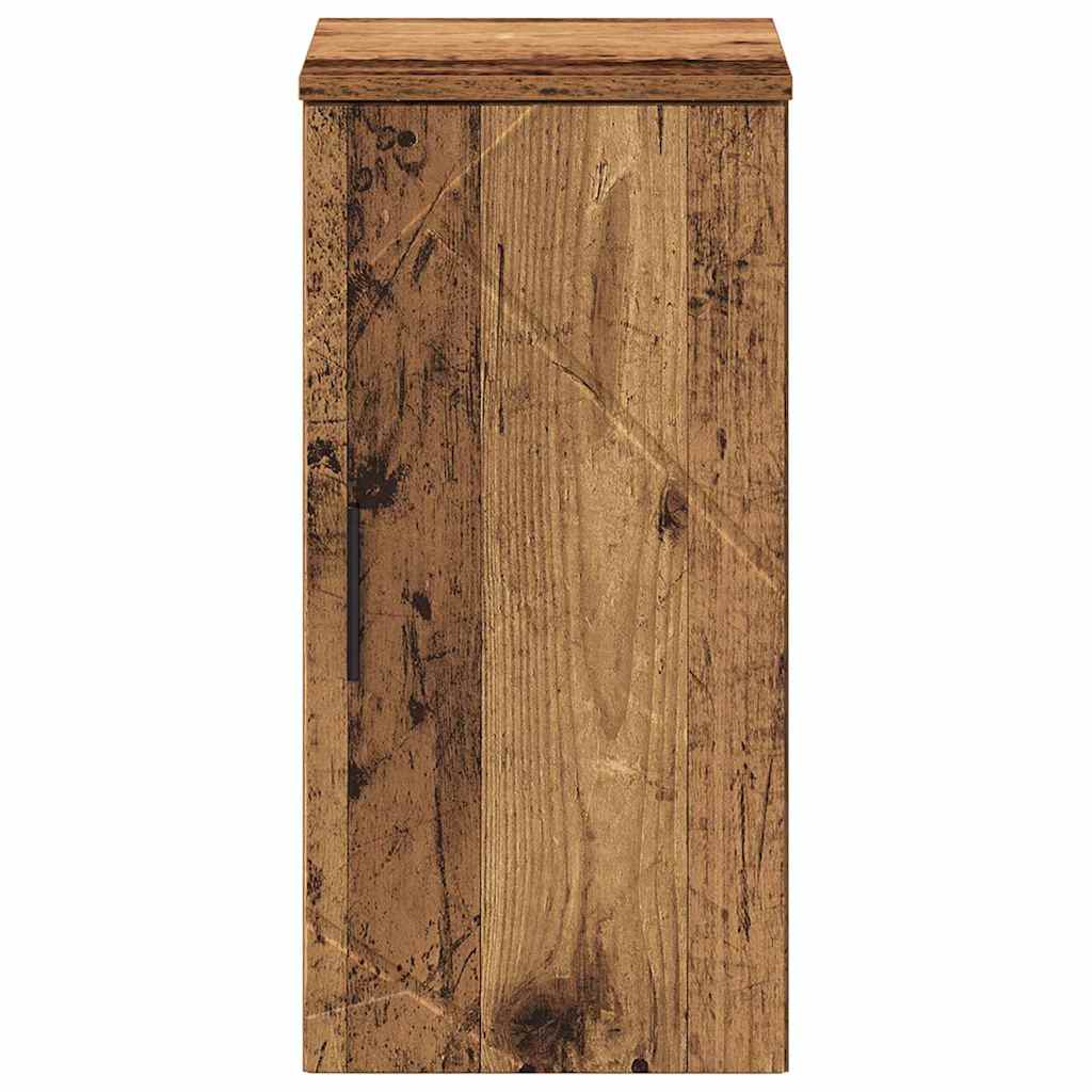 vidaXL Badezimmerschrank Wandmontiert Altholz 30 x 31,5 x 61 cm