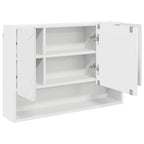 vidaXL Spiegelschrank Wandmontiert Weiß 80 x 17 x 55 cm Holzwerkstoff