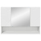 vidaXL Spiegelschrank Wandmontiert Weiß 80 x 17 x 55 cm Holzwerkstoff