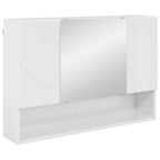 vidaXL Spiegelschrank Hochglanz Weiß 80 x 17 x 55 cm Holzwerkstoff