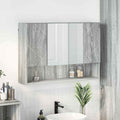 vidaXL Spiegelschrank Graues Sonoma 80 x 17 x 55 cm Holzwerkstoff