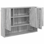 vidaXL Spiegelschrank Graues Sonoma 80 x 17 x 55 cm Holzwerkstoff