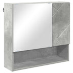 vidaXL Spiegelschrank mit Tür Beton Grau 59 x 17 x 55 cm Holzwerkstoff
