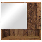 vidaXL Spiegelschrank mit Tür Altholz 59 x 17 x 55 cm Holzwerkstoff