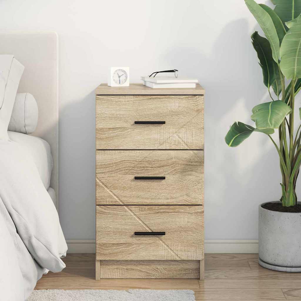 vidaXL Nachttisch Sonoma-Eiche 38 x 38 x 66 cm Holzwerkstoff