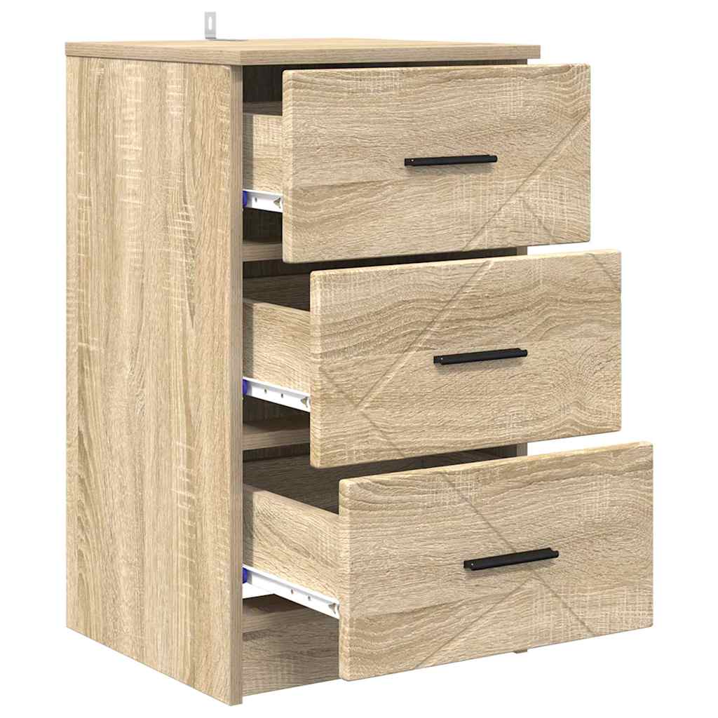 vidaXL Nachttisch Sonoma-Eiche 38 x 38 x 66 cm Holzwerkstoff