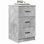 vidaXL Nachttisch Betongrau 38 x 38 x 66 cm Holzwerkstoff