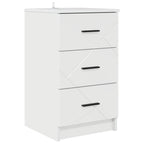vidaXL Nachttisch Hochglanz-Weiß 38 x 38 x 66 cm Holzwerkstoff