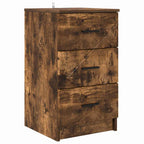 vidaXL Nachttisch Räuchereiche 38 x 38 x 66 cm Holzwerkstoff