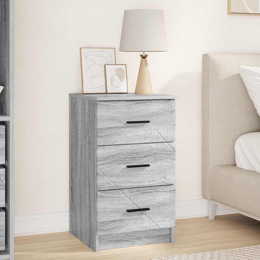 vidaXL Nachttisch Grau Sonoma 38 x 38 x 66 cm Holzwerkstoff