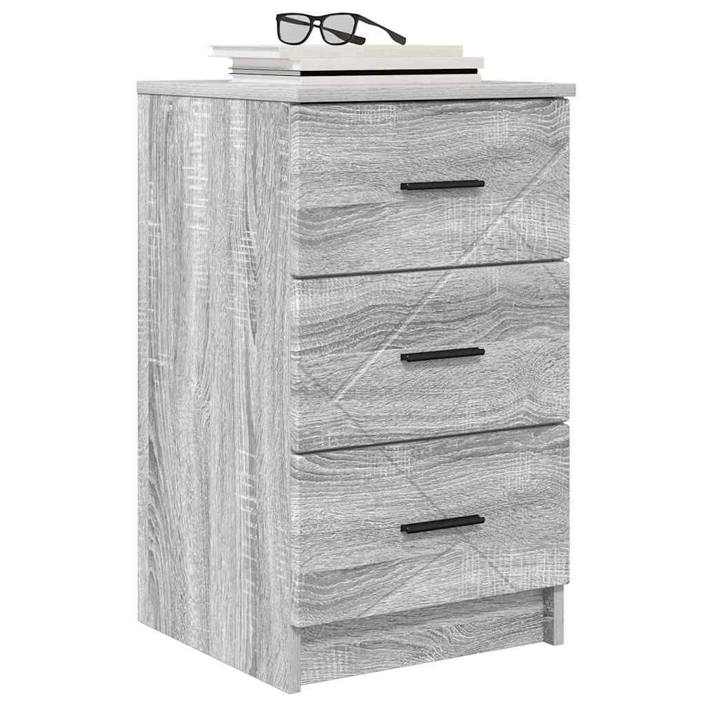 vidaXL Nachttisch Grau Sonoma 38 x 38 x 66 cm Holzwerkstoff