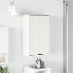 vidaXL Badezimmerschrank Weiß 39 x 23,5 x 65 cm Holzwerkstoff, Metall