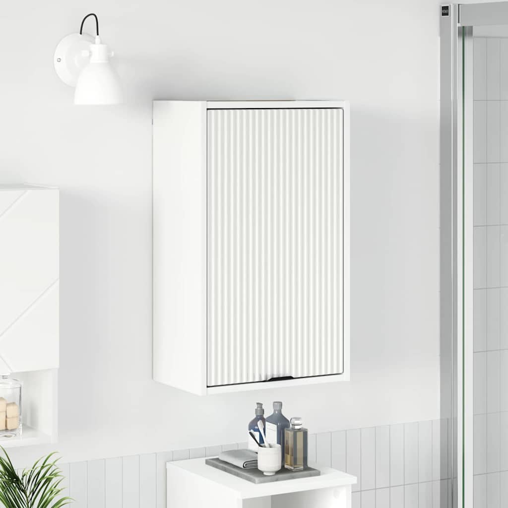 vidaXL Badezimmerschrank Weiß 39 x 23,5 x 65 cm Holzwerkstoff, Metall