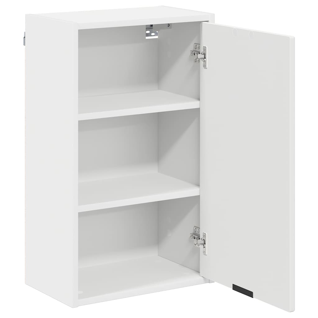vidaXL Badezimmerschrank Weiß 39 x 23,5 x 65 cm Holzwerkstoff, Metall