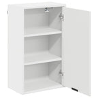 vidaXL Badezimmerschrank Weiß 39 x 23,5 x 65 cm Holzwerkstoff, Metall