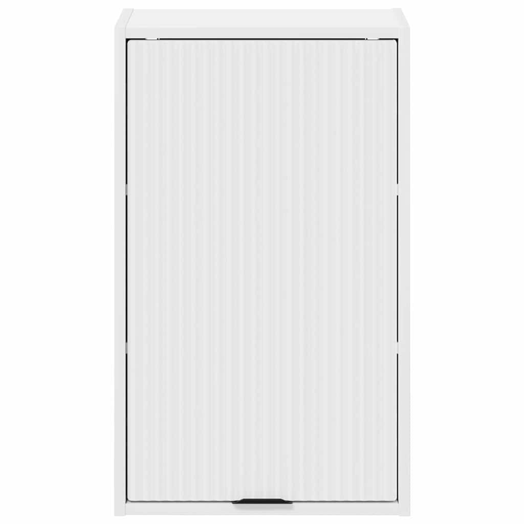 vidaXL Badezimmerschrank Weiß 39 x 23,5 x 65 cm Holzwerkstoff, Metall