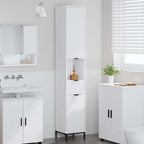 vidaXL Badezimmerschrank mit Schubladen Weiß 31,5 x 33 x 190 cm