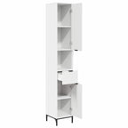 vidaXL Badezimmerschrank mit Schubladen Weiß 31,5 x 33 x 190 cm