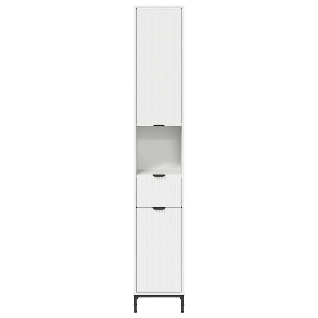vidaXL Badezimmerschrank mit Schubladen Weiß 31,5 x 33 x 190 cm