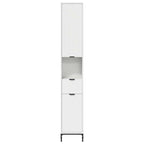 vidaXL Badezimmerschrank mit Schubladen Weiß 31,5 x 33 x 190 cm
