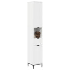 vidaXL Badezimmerschrank mit Schubladen Weiß 31,5 x 33 x 190 cm
