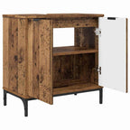 vidaXL Waschbeckenschrank Altholz 60,5 x 33,5 x 61 cm Holzwerkstoff