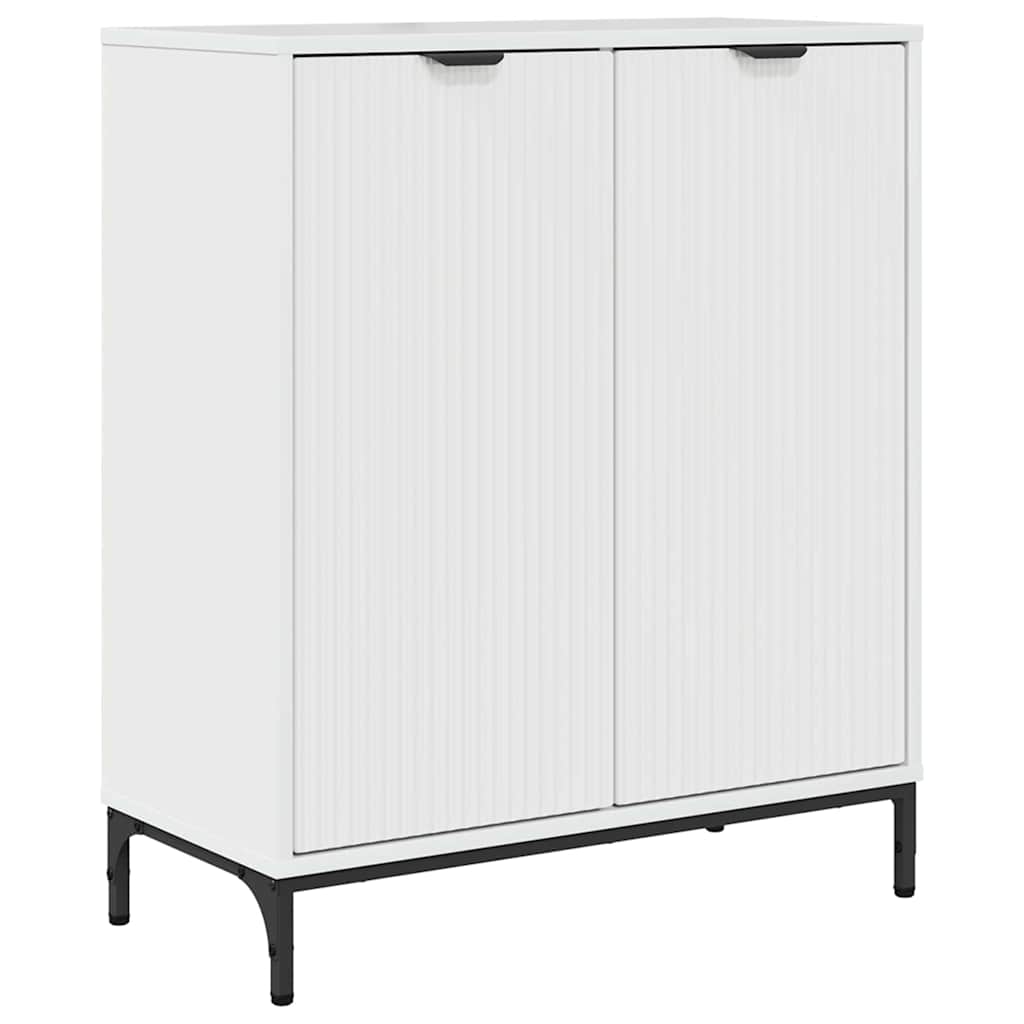 vidaXL Sideboard Hochglanz Weiß 69,5 x 33 x 82 cm Holzwerkstoff