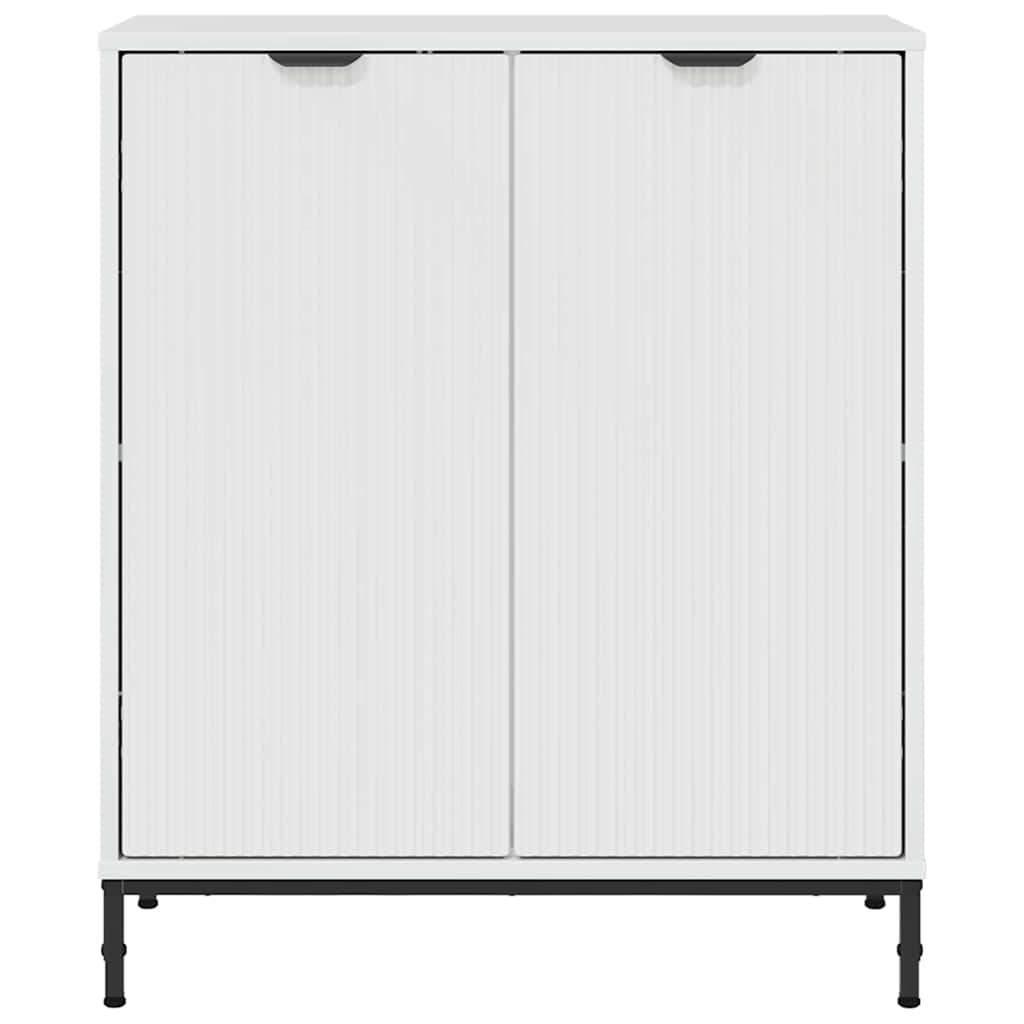 vidaXL Sideboard Hochglanz Weiß 69,5 x 33 x 82 cm Holzwerkstoff