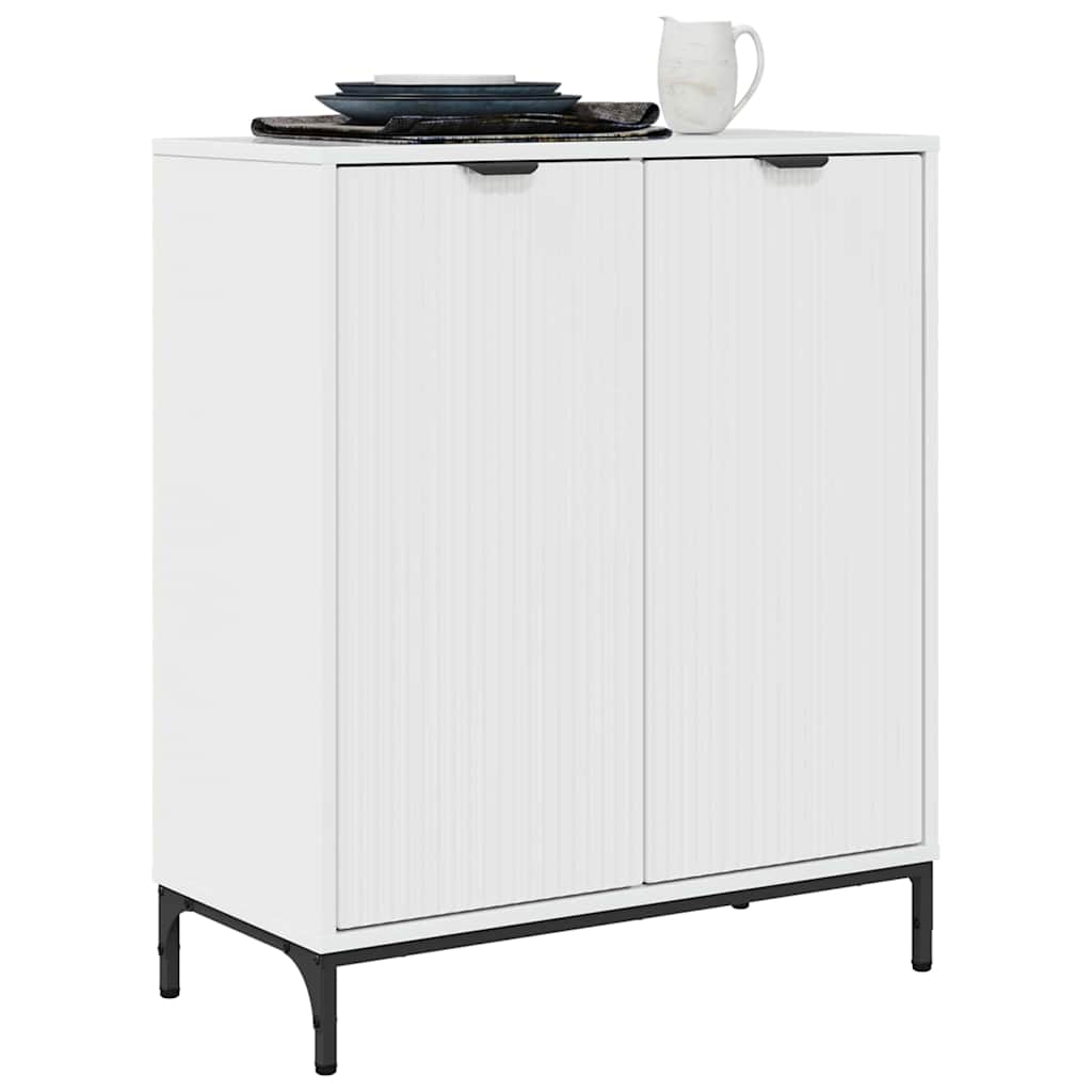 vidaXL Sideboard Hochglanz Weiß 69,5 x 33 x 82 cm Holzwerkstoff