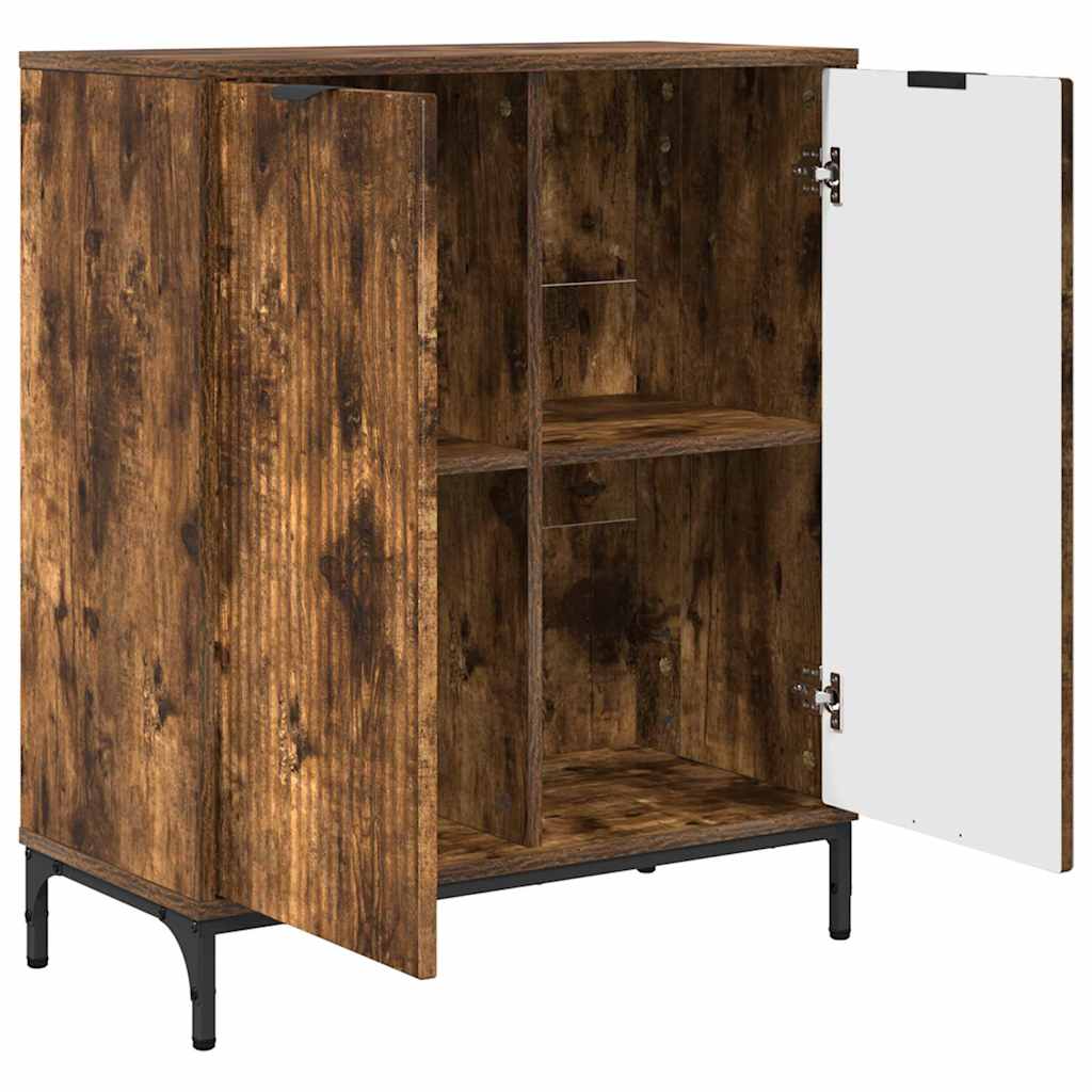 vidaXL Sideboard Geräucherte Eiche 69,5 x 33 x 82 cm Holzwerkstoff
