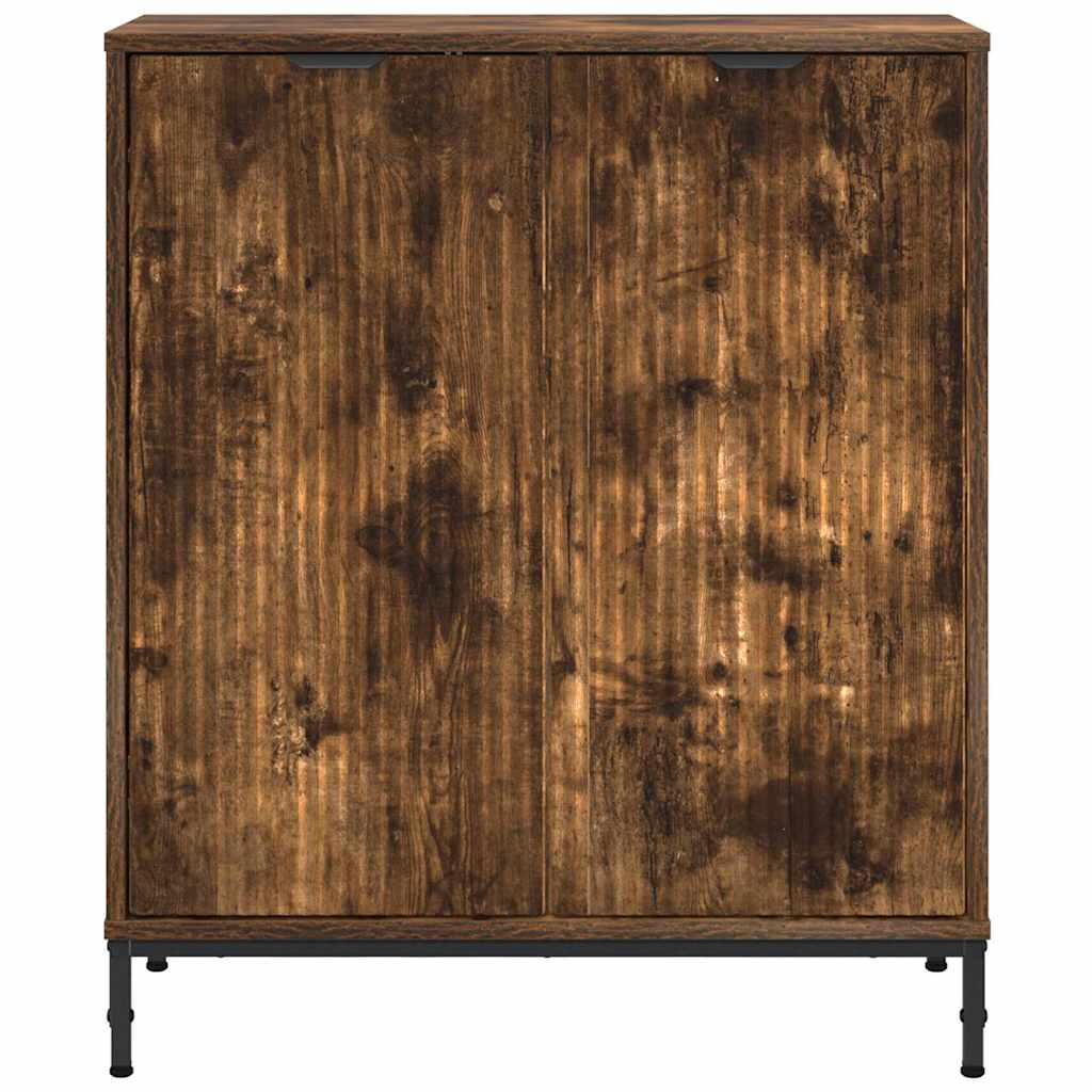 vidaXL Sideboard Geräucherte Eiche 69,5 x 33 x 82 cm Holzwerkstoff
